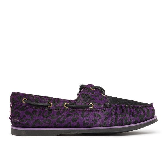 TIMBERLAND MEN\'S CLASSIC BOAT SHOE PUR LEOPARD LEATHER A5YTY ALL SIZES main image 8